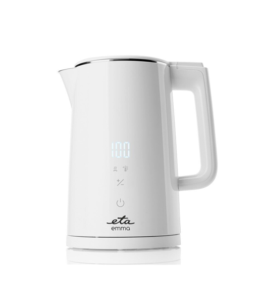 ETA, Kettle, ETA559590010 Emma, Electric, 2200 W, 1.5 L, Stainless steel, 360° rotational base, White