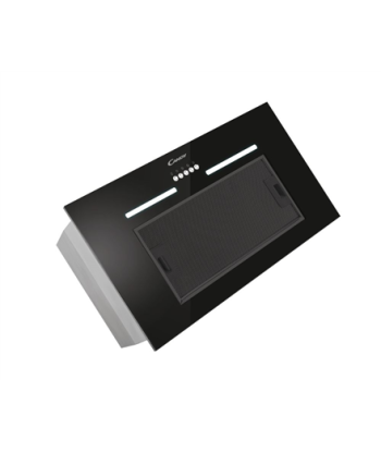 Candy, CPY5MBG, Canopy, Energy efficiency class C, Width 52 cm, 298 m³/h, Mechanical control, LED, Black Glass
