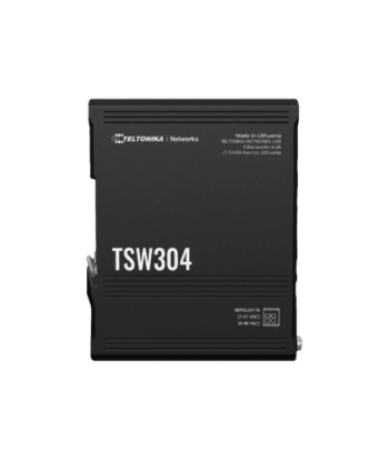 Teltonika DIN Rail Switch, TSW304, Unmanaged, Wall-mountable
