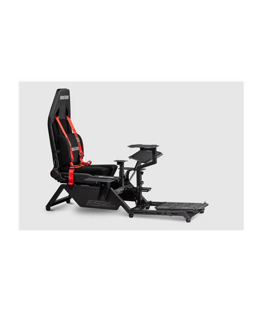 Next Level Racing | Flight Simulator Cockpit | Black and Red Next Level Racing | Flight Simulator Cockpit | Black and Red