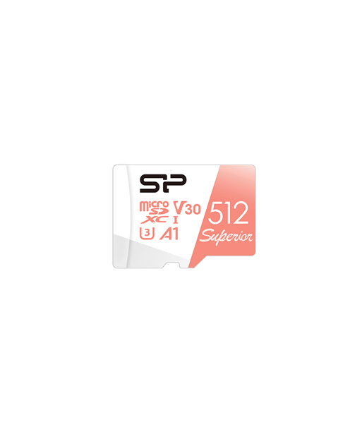 Silicon Power Superior, 512 GB, microSDXC, Flash memory class 10