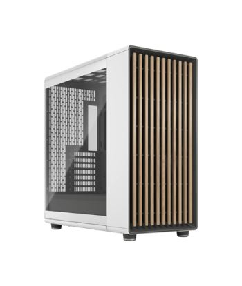 Fractal Design Computer Case, North XL, Chalk White TG Clear, ATX, Power supply included No