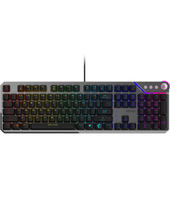 Klaviatuur MSI STRIKE 600 SILENT US, Gaming, Wired, US, USB 2.0, KAILH Midnight PRO Silent Tactile