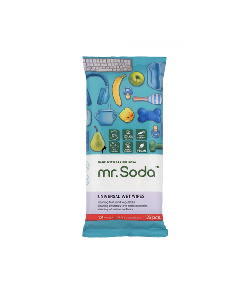 Soda | Wet Wipes Universal, 25 pcs | mr. Soda