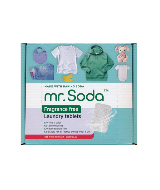 Soda | Laundry tablets FRAGRANCE FREE, 30 pcs x 25 g | mr. Soda