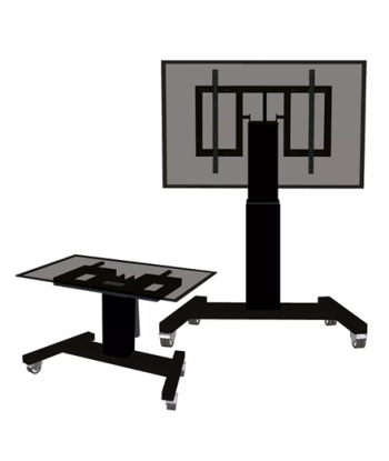 Neomounts Floor stand, PLASMA-M2500TBLACK TV trolley, Adjustable Height, Tilt, 42-100", Maximum weight (capacity) 150 kg, Black