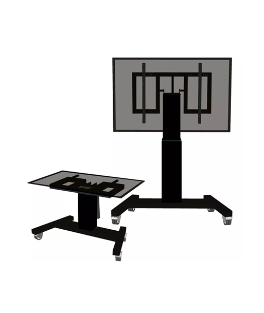 Neomounts Floor stand, PLASMA-M2500TBLACK TV trolley, Adjustable Height, Tilt, 42-100", Maximum weight (capacity) 150 kg, Black