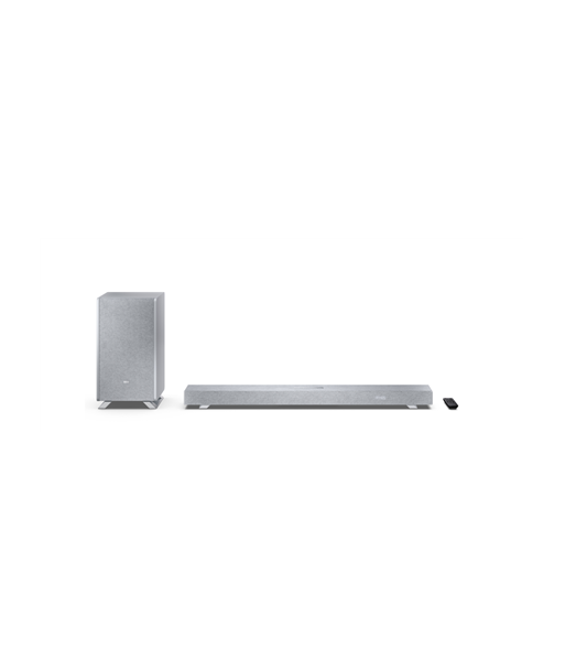Sharp, 3.1.2 Dolby Atmos/DTS:X Soundbar with Wireless Subwoofer, HT-SBW53121(SL), 550 W, Bluetooth, Silver, Wireless connection