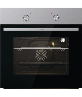 Gorenje Oven, BO6615E01X, 60 L, Electric, EnamelClean, Mechanical control, Height 59.5 cm, Width 59.5 cm, Stainless steel