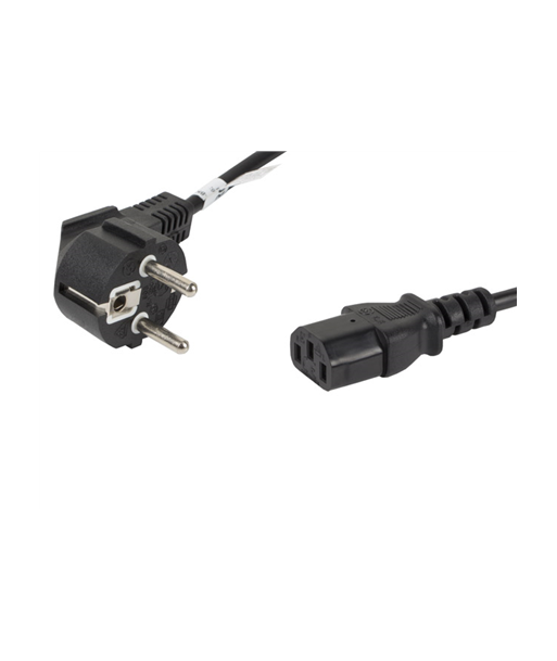 Lanberg | CEE 7/7 to IEC 320 C13 Power Cord | CA-C13C-10CC-0018-BK