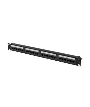 Lanberg, Patch Panel 24 port 1U 19" CAT.6A UTP, PPUA-1024-B, Black