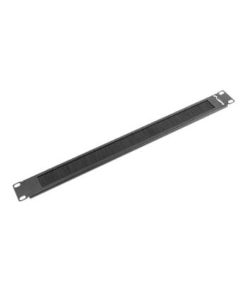 Lanberg 19" brush panel 1U | AK-1101-B | Black