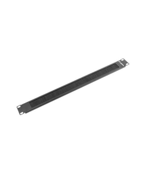 Lanberg 19" brush panel 1U | AK-1101-B | Black
