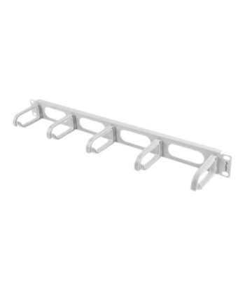 Lanberg 19" cable management panel 5 rings - type B 1U | AK-1205-S | Grey