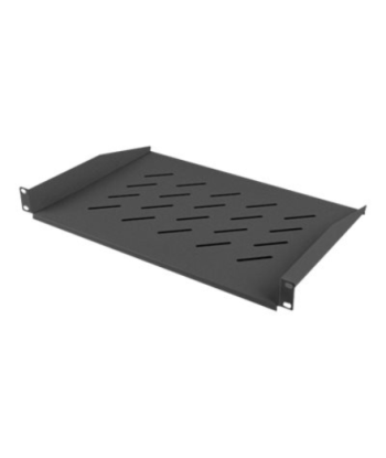 Lanberg 19" fixed shelf 1U/483x315mm, max load capacity up to 25kg | AK-1008-B | Black