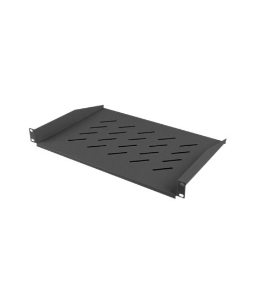 Lanberg 19" fixed shelf 1U/483x315mm, max load capacity up to 25kg | AK-1008-B | Black