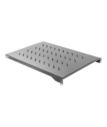 Lanberg 19" fixed shelf 1U/483x700mm, max load capacity up to 15kg | AK-1010-B | Black
