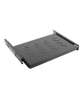 Lanberg 19" sliding shelf 1U/465x347mm, max load capacity up to 60kg | AK-1006-B | Black