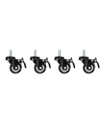 Lanberg | Castors with thread and brake for wall mounting cabinets, 4 pcs | AK-1601-B
