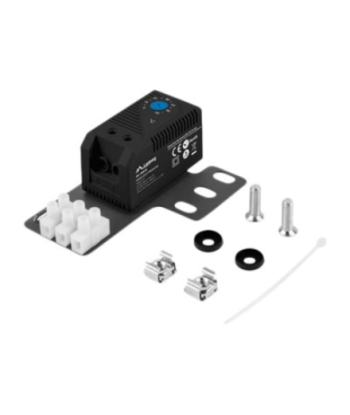 Lanberg Closed-loop thermostat 10A for rack cabinets with 19" ear and terminal block, black | Lanberg