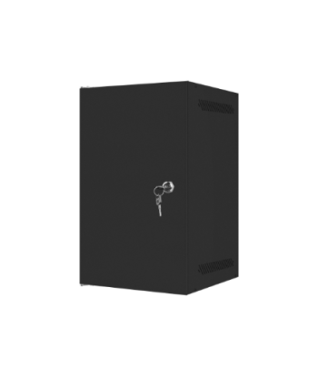 Lanberg Rack cabinet 10" wall-mount 9U/280x310 for self-assembly with metal door (flat pack), black | Lanberg