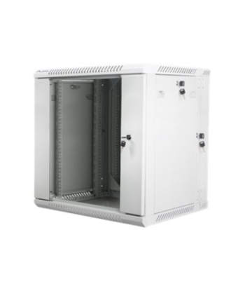 Lanberg Rack cabinet 19" double-section wall-mount 12U/600x600 (flat pack), grey | Lanberg