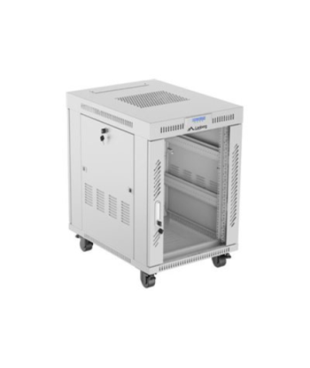 Lanberg Rack cabinet 19" free-standing 15U/600x800 (flat pack) with glass door lCD V2, grey | Lanberg