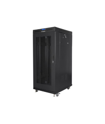 Lanberg Rack cabinet 19" free-standing 27U/600x600 (flat pack) with mesh door lCD V2, black | Lanberg