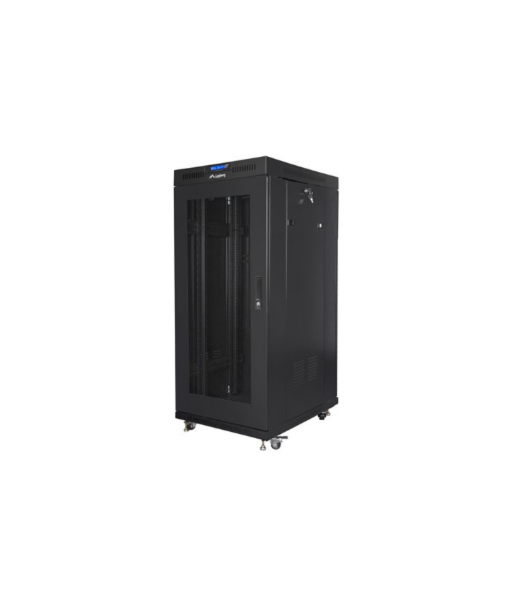Lanberg Rack cabinet 19" free-standing 27U/600x600 (flat pack) with mesh door lCD V2, black | Lanberg