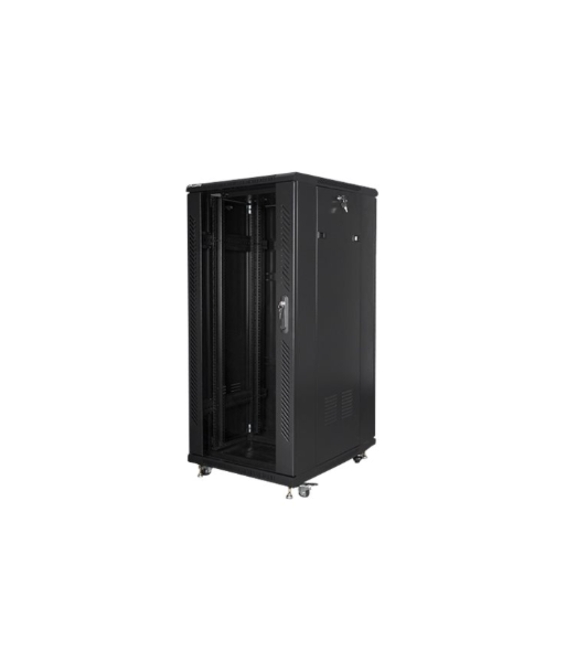 Lanberg Rack cabinet 19" free-standing 27U/600x800 (flat pack), black | Lanberg