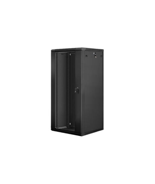 Lanberg Rack cabinet 19" wall-mount 27U/600x600 (flat pack) V2, black | Lanberg