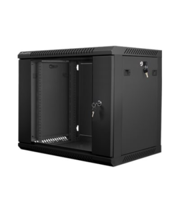 Lanberg Rack cabinet 19" wall-mount 9U/600x450 (flat pack) V2, black | Lanberg