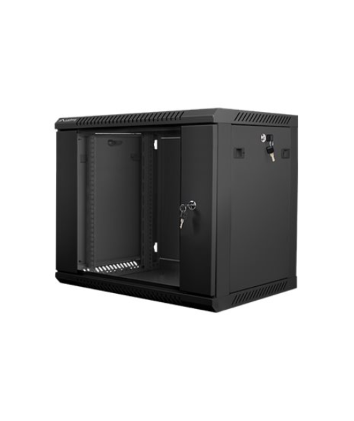 Lanberg Rack cabinet 19" wall-mount 9U/600x450 (flat pack) V2, black | Lanberg