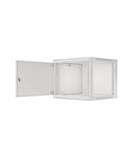 Lanberg Rack cabinet 19" wall-mount 9U/600x600 (flat pack) for self-assembly with metal door, grey | Lanberg