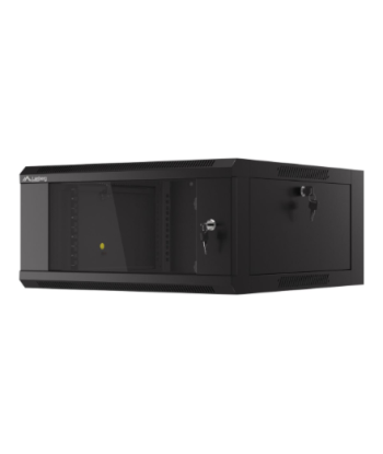 Lanberg Rack cabinet 19" wall-mounted 4U 600 fast assembly (flat pack), black | Lanberg