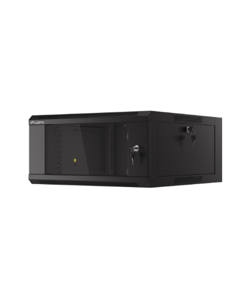 Lanberg Rack cabinet 19" wall-mounted 4U 600 fast assembly (flat pack), black | Lanberg