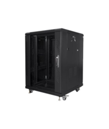 Lanberg Rack cabinet 19" free-standing 15U/600x600 (flat pack), black | Lanberg