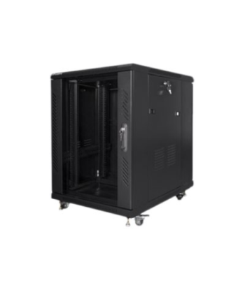 Lanberg Rack cabinet 19" free-standing 15U/600x800 (flat pack), black | Lanberg