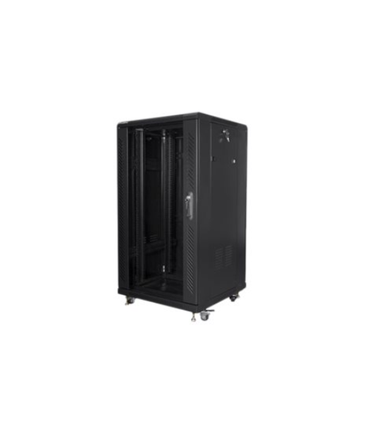 Lanberg Rack cabinet 19" free-standing 22U/600x600 (flat pack), black | Lanberg