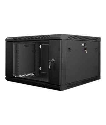 Lanberg Rack cabinet 19" wall-mount 6U/600x600 (flat pack) V2, black | Lanberg