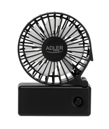 Adler Foldable mini fan, AD 7336, Desk fan, Black, Diameter 6.5 cm, Number of speeds 1