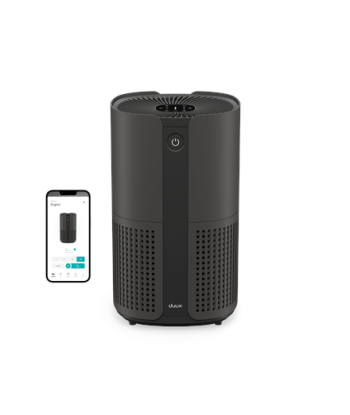 Duux Smart Air Purifier, Bright 2, 4-22 W, Suitable for rooms up to 42 m², Black