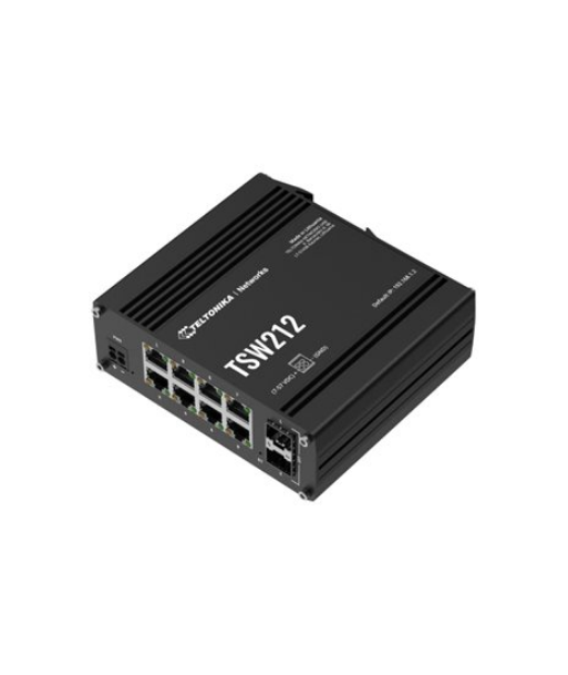Teltonika Switch, 8 ports, TSW212, L2 managed, Wall-mountable, SFP ports quantity 2 Teltonika Switch, 8 ports, TSW212, L2 managed, Wall-mountable, SFP ports quantity 2