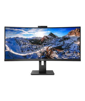 Philips, Curved UltraWide, 346P1CRH, 34", VA, WQHD, 21:9, 100 Hz, 4 ms, 3440 x 1440, 500 cd/m², HDMI ports quantity 1, Black