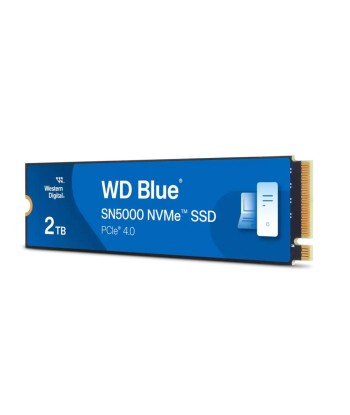 SSD WESTERN DIGITAL Blue SN5000 2TB M.2 PCIe Gen4 NVMe Write speed 4850 MBytes/sec Read speed 5150 MBytes/sec 2.38mm TBW 900