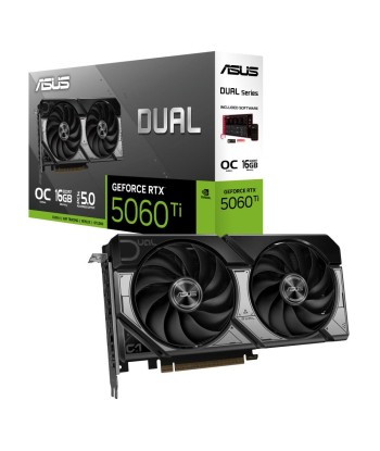 ASUS NVIDIA GeForce RTX 5060 Ti 16 GB GDDR7 128 bit PCIE 5.0 16x Dual Slot Fansink 1xHDMI 3xDisplayPort