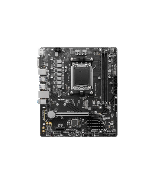 MSI, PRO A620M-E, Processor family AMD, Processor socket AM5, DDR5, Supported hard disk drive interfaces SATA, M.2, Number of