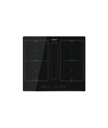 CATA Hob with Hood, IAS 6024, Induction, Number of burners/cooking zones 4, Slider, Black