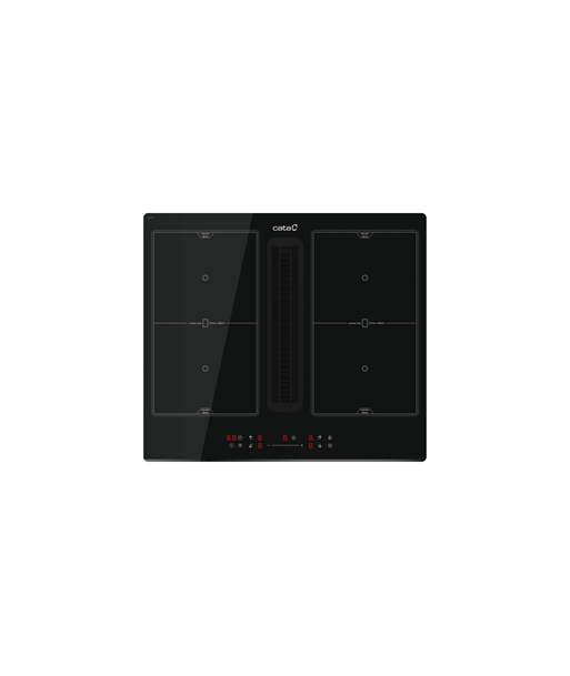 CATA with Hood, IAS 6024, Induction, Number of burners/cooking zones 4, Slider, Black