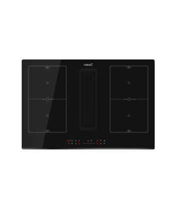 CATA Hob with Hood, IAS 7024, Induction, Number of burners/cooking zones 4, Slider, Black